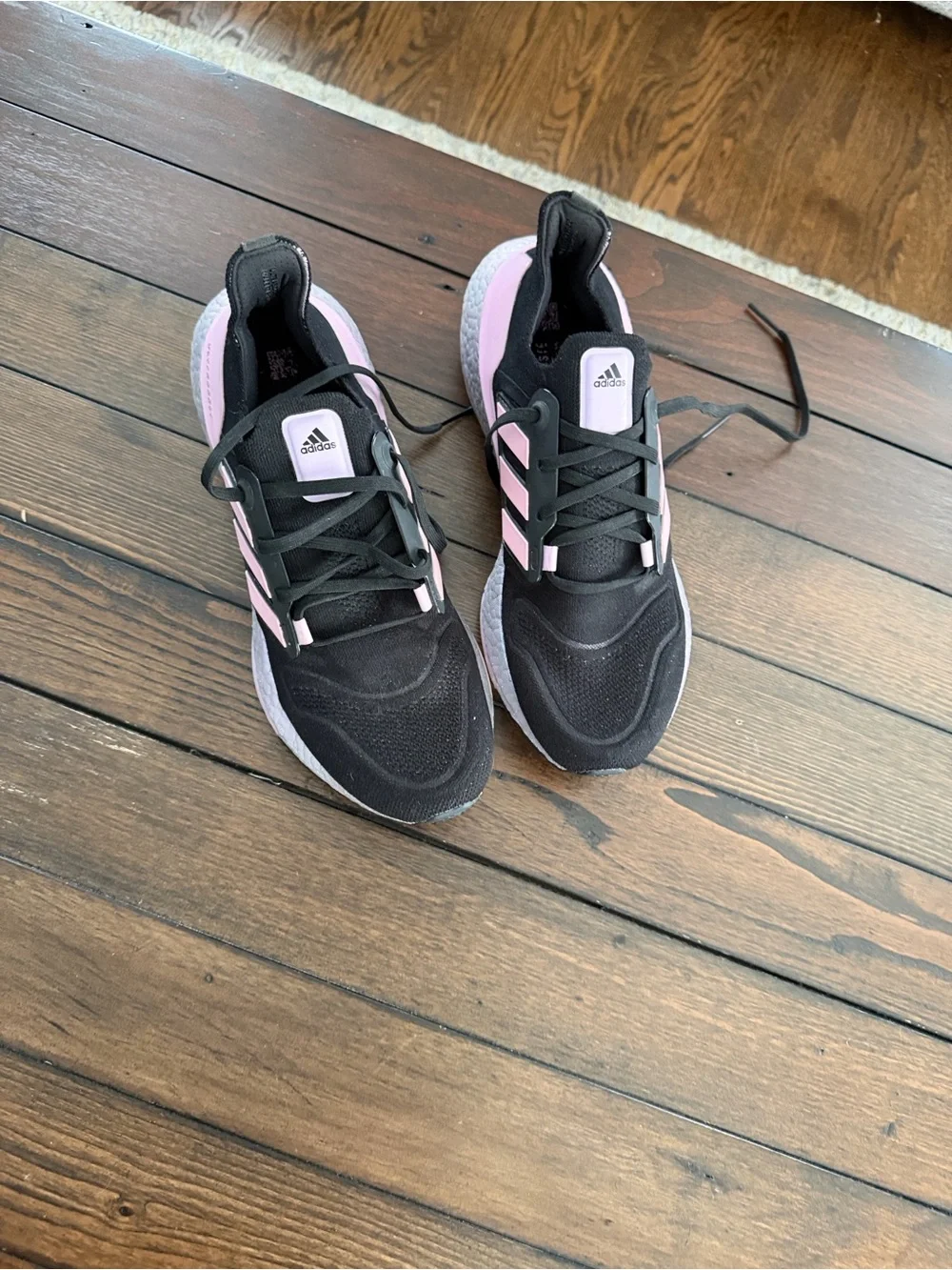 Adidas Ultra Boost Women’s Size 11 Sneakers Black And Purple